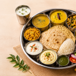 Vibrant Indian Gujarati Thali Feast